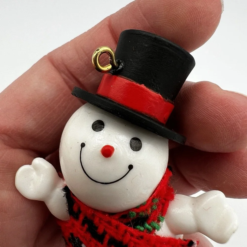 Vintage 1981 Hallmark Keepsake Jolly Snowman w/Top Hat Christmas‎ Ornament